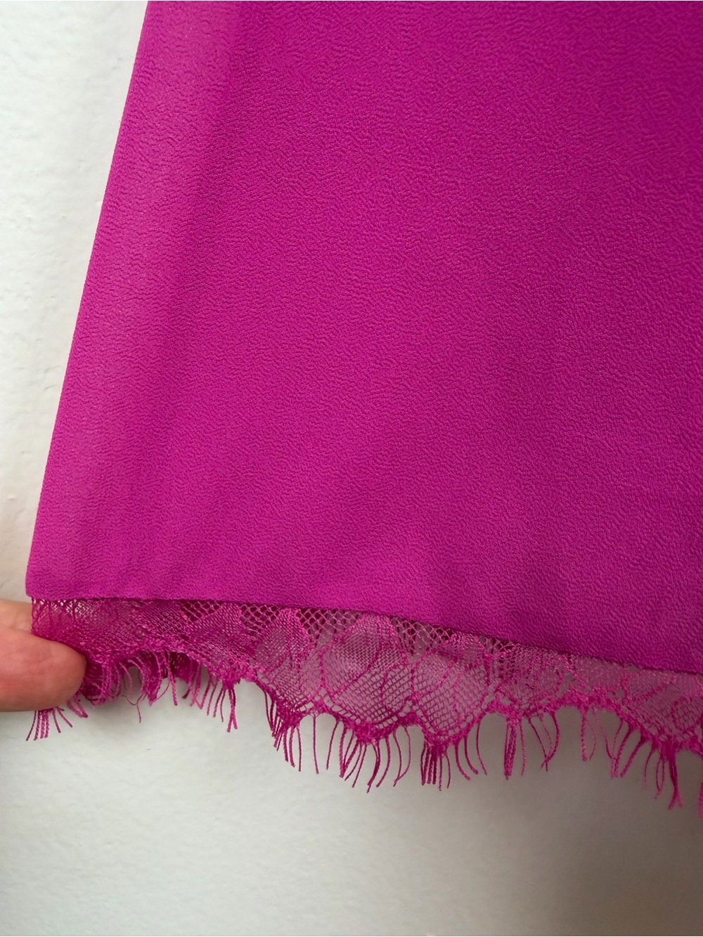 Hot Pink V-Neck Spaghetti Strap Dress - Picture 13 of 16